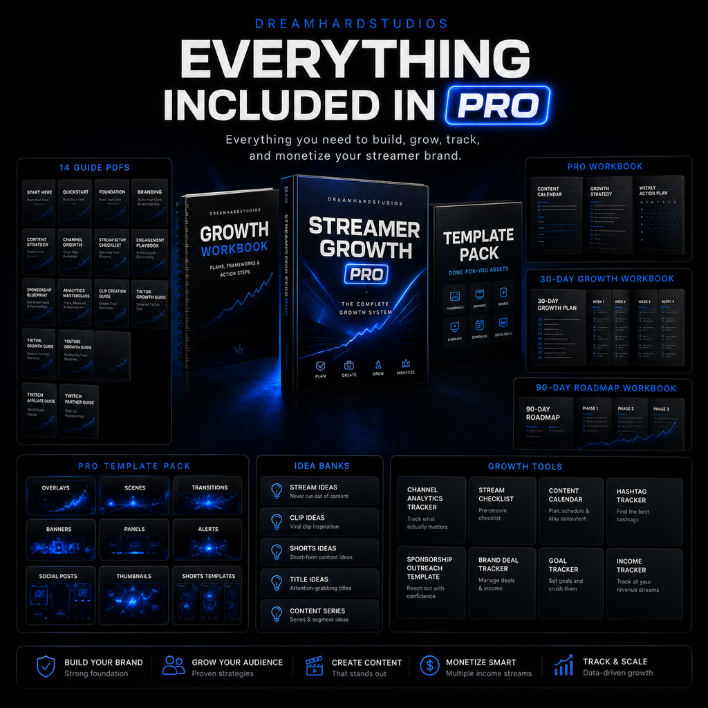 Dreamhardstudios Streamer Growth Pro