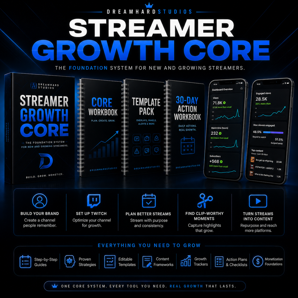 Dreamhardstudios Streamer Growth Core