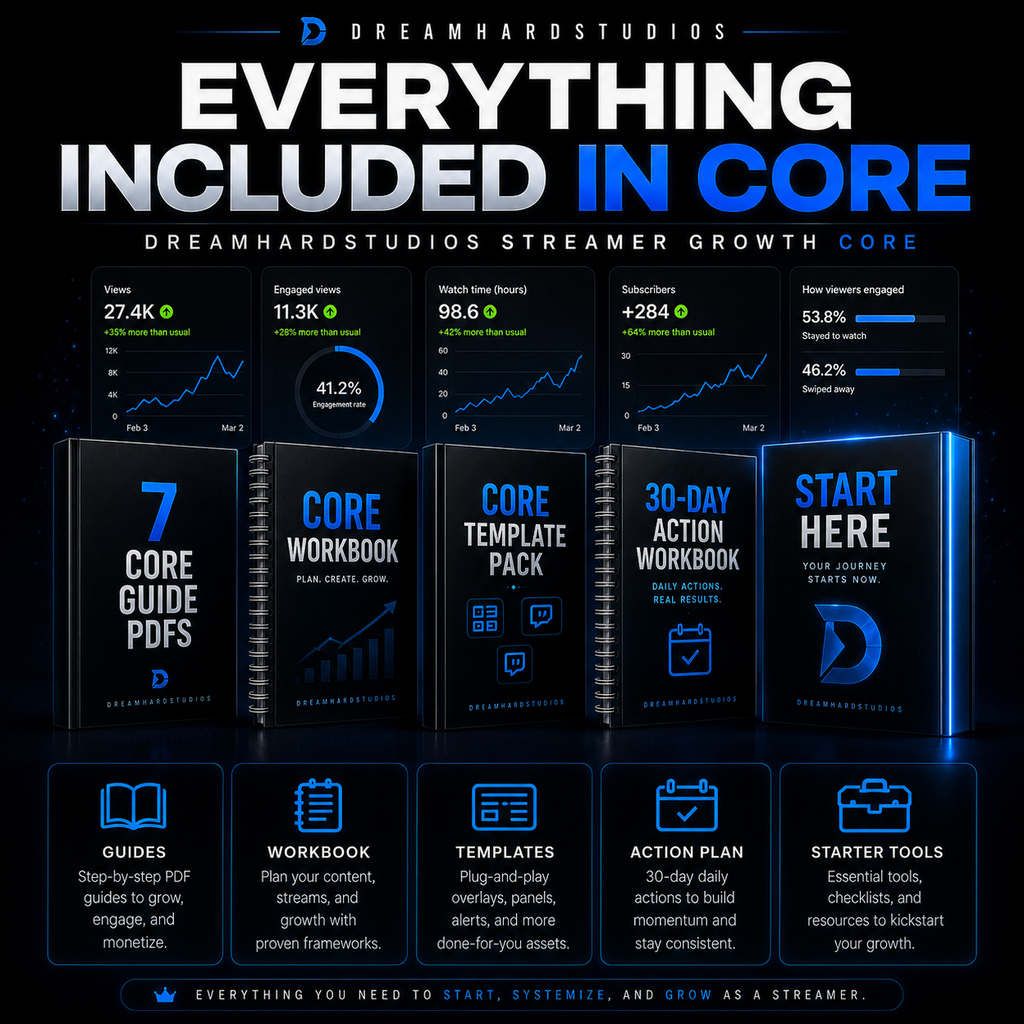 Dreamhardstudios Streamer Growth Core