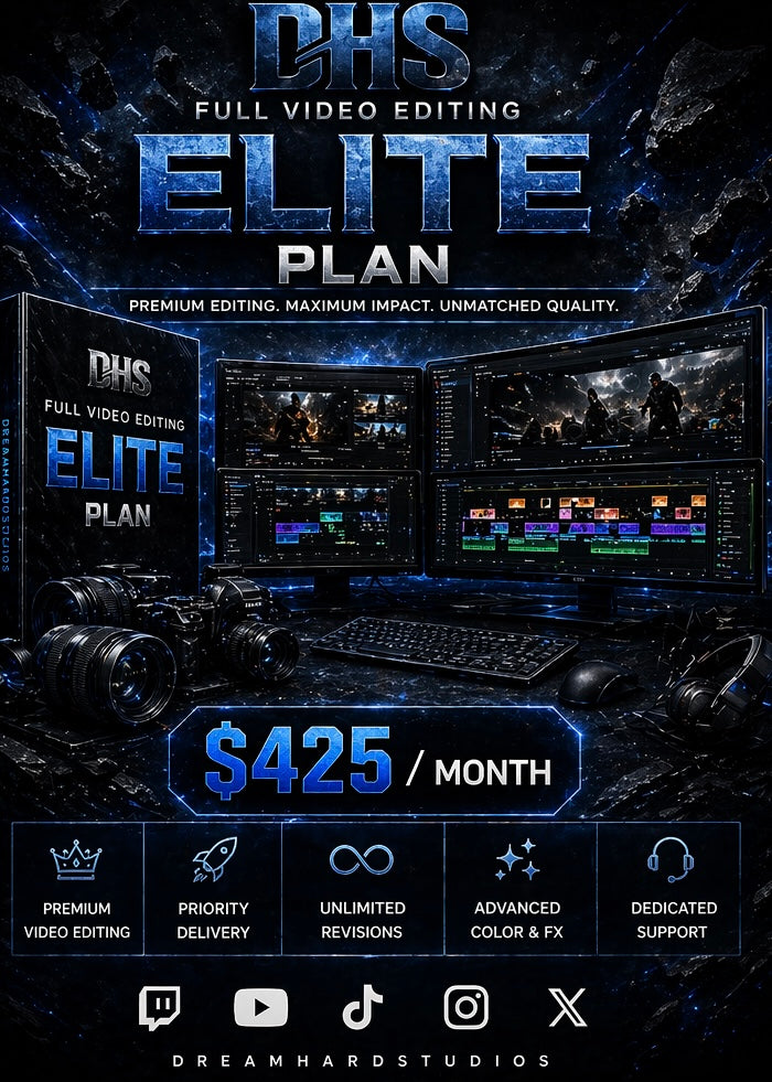 FULL VIDEO EDITING - Elite Plan
