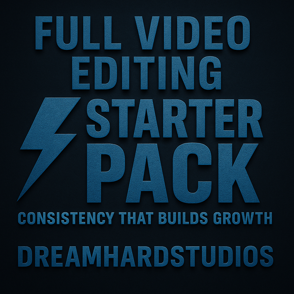 FULL VIDEO EDITING- 🟢 Starter Plan